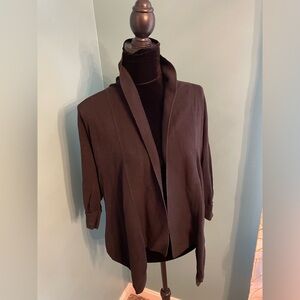 White House Black Market Open Front Cardigan Black Size M